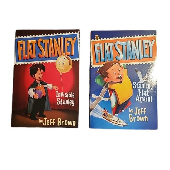 Flat Stanley Books Set of 2 - Picture 1 of 1